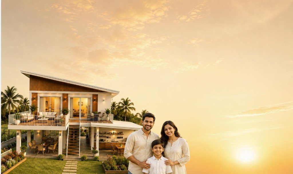 Sunrise Garden — family home at golden hour