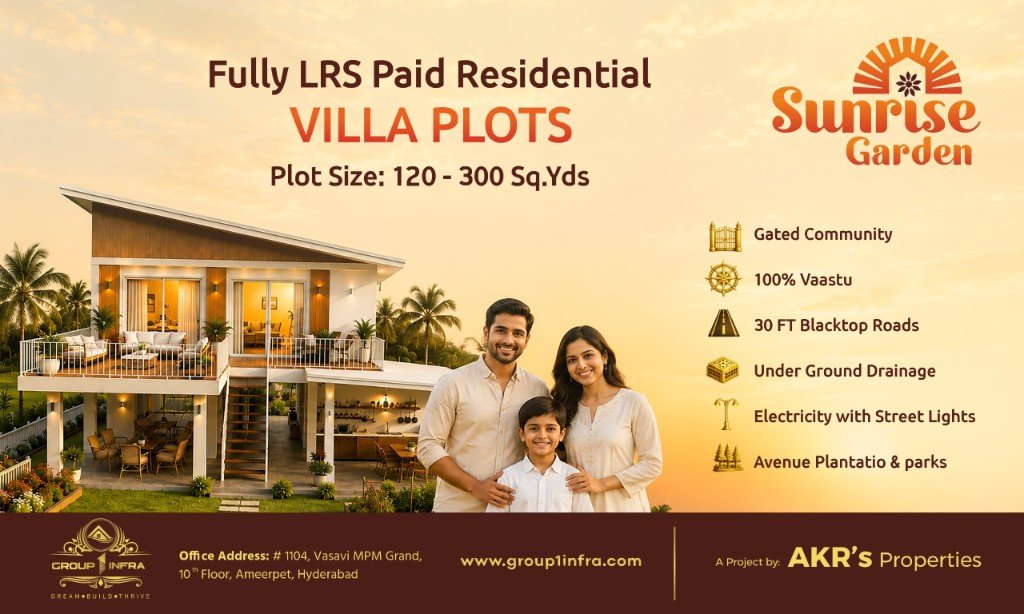 Sunrise Garden leaflet — villa plots overview