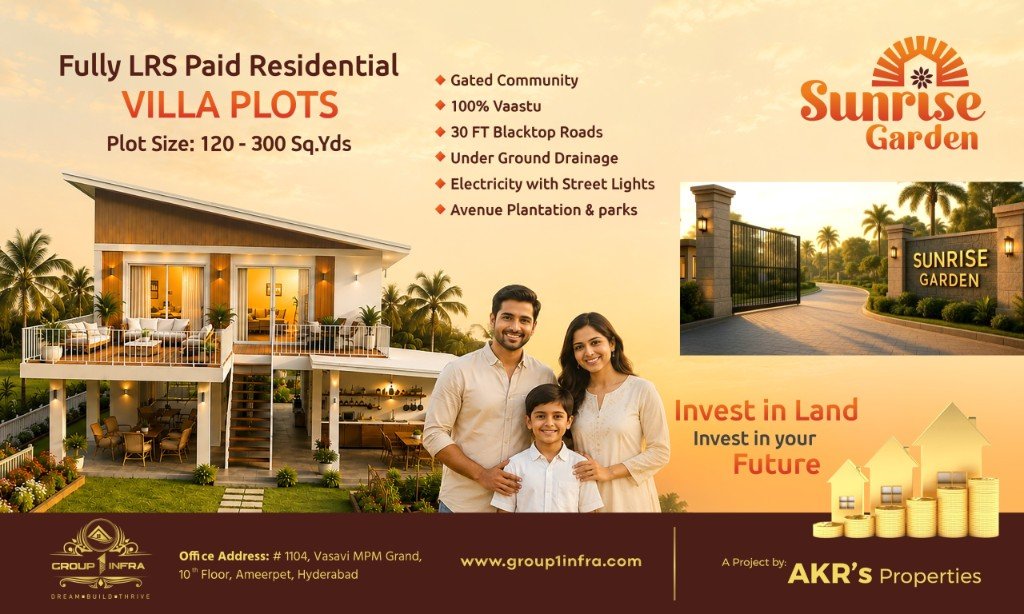 Sunrise Garden leaflet — amenities and features